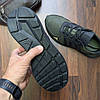 Чоловічі шкіряні кросівки (натуральна шкіра) хакі демісезонні, взуття для чоловіків на весну осінь, розміри 40-45, фото 6