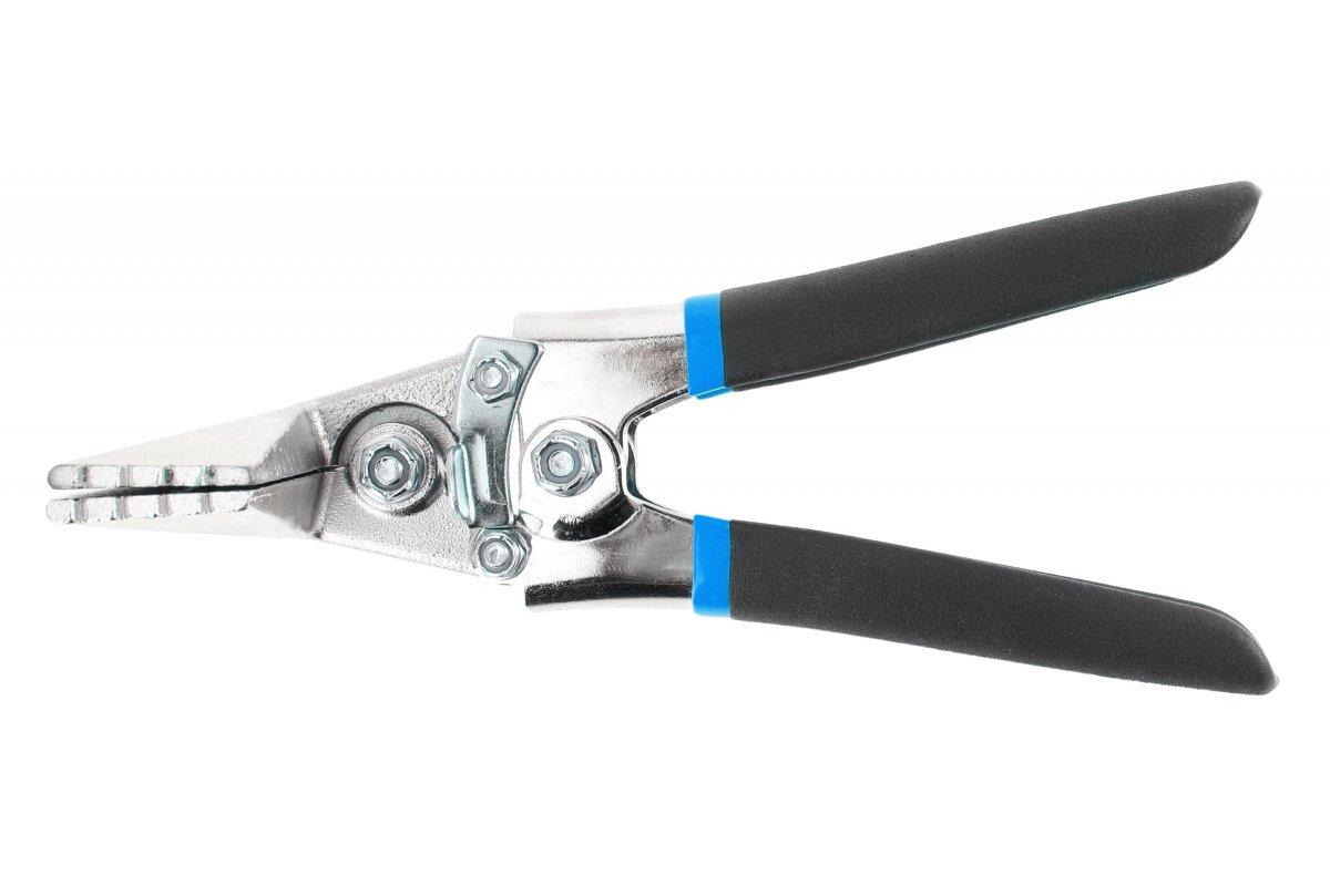 Кліщі прямі для гнуття листового металу Hogert 150x35 мм для профілів (HT1P394), фото 1