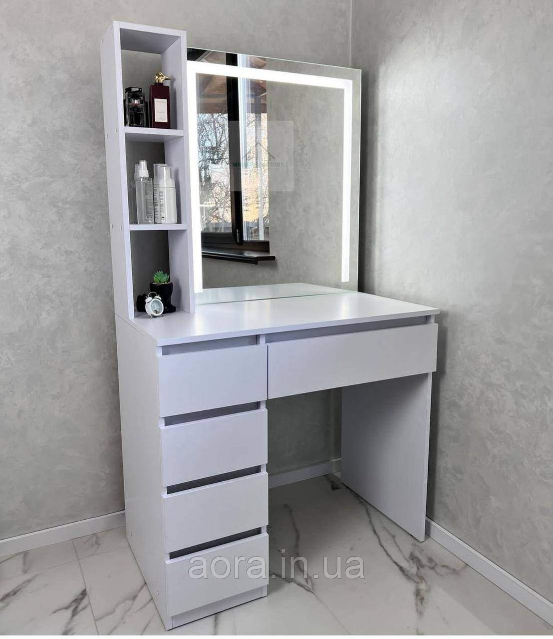 Туалетний столик із дзеркалом і підсвіткою, фото 1