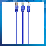 Патч-корд UTP Cablexpert (PP12-2M/B) літий, 50u "штекер із засувкою, 2 м, синій, фото 2