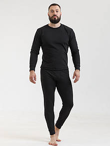 Комплект термобілизни чоловічий (кофта, штани) S - Чорний