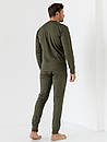 Комплект термобілизни чоловічий (кофта, штани) S - Оливковий, фото 2