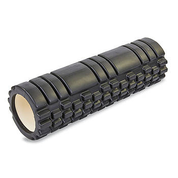 Ролер масажний циліндр (ролик мфр) 45см Grid Combi Roller SP-Sport FI-6675 Чорний