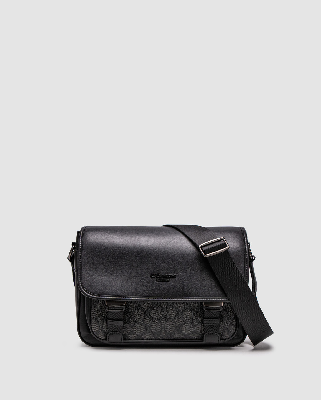 🦁 Coach Racer Messenger Bag In Signature Canvas 28 х 21 х 12 см, фото 1