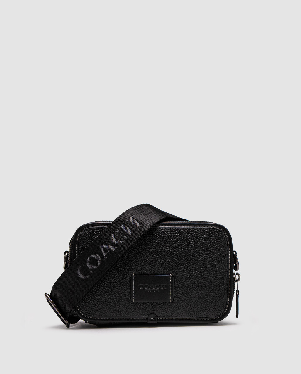 🦁 Coach Wyatt Crossbody Bag In Pebble Leather Black 20 х 12 х 7 см, фото 1