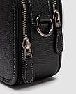 🦁 Coach Wyatt Crossbody Bag In Pebble Leather Black 20 х 12 х 7 см, фото 4