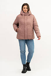 Молодіжна жіноча куртка з капюшоном - Синтепух, розміри 48-60