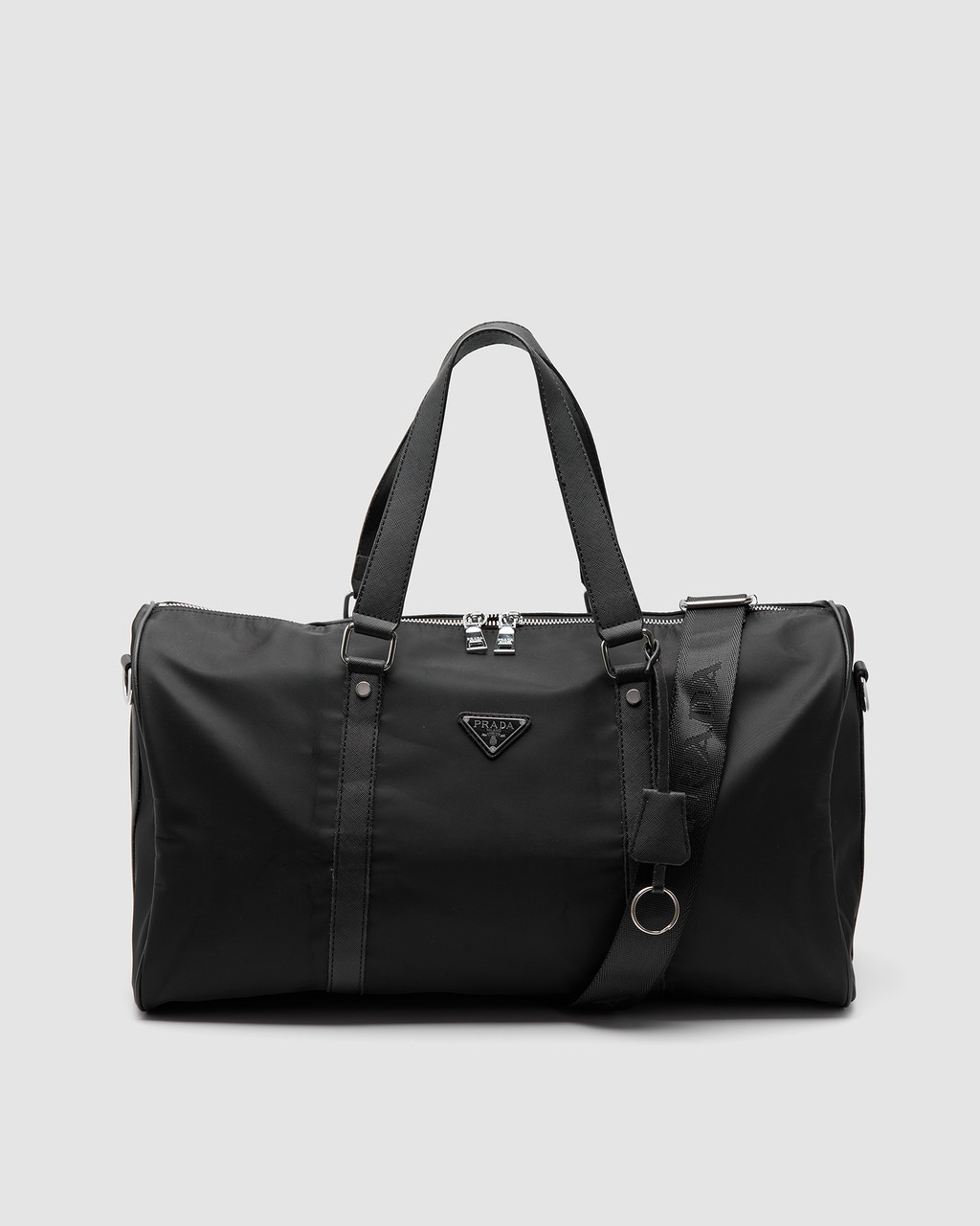 💎 Prada Re-Nylon and Brushed Leather Duffel Bag 46 х 24 х 19 см, фото 1