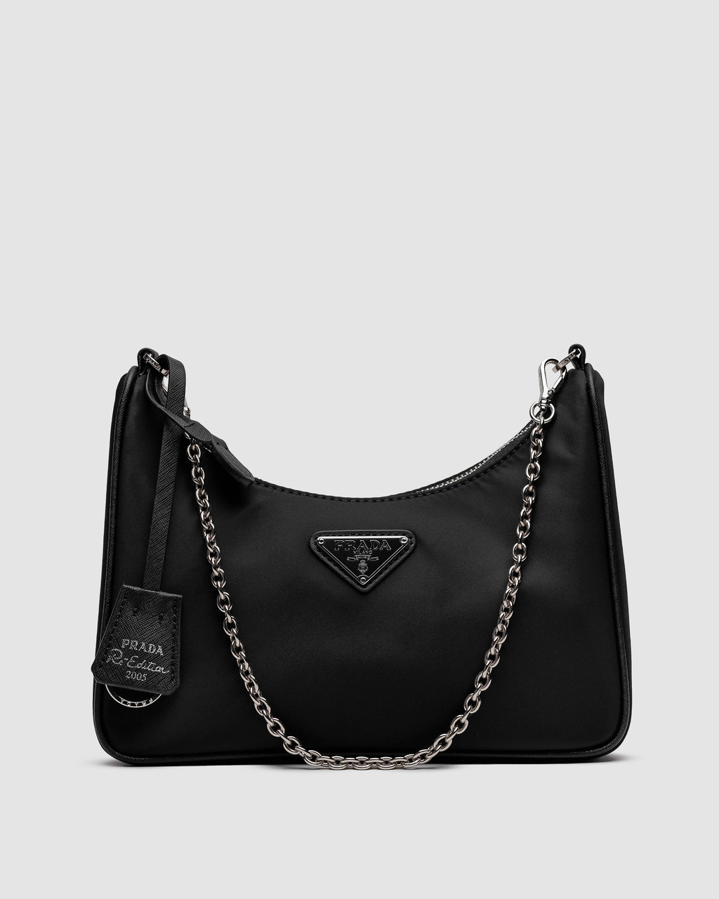 💎 Prada Re-Nylon Black 24 х 12 х 5 см, фото 1