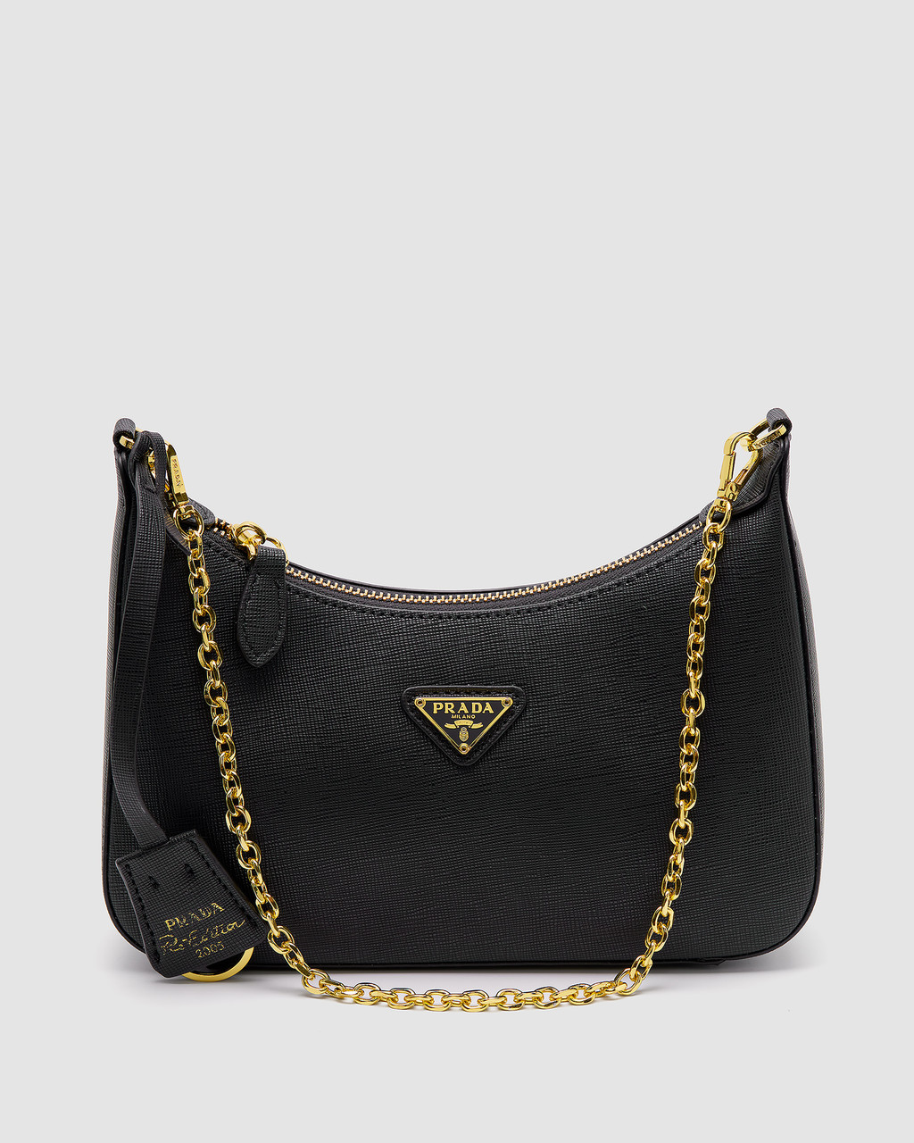 💎 Prada Re-Edition 2005 Saffiano Leather Bag 23 x 12 x 6 см, фото 1