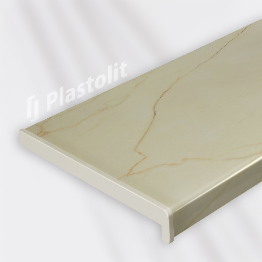 Підвіконня PLASTOLIT Classic (Пластоліт) Глянець Мармур Періто, фото 1