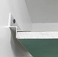 Профіль тіньового шва 10 мм білий 3,0 м