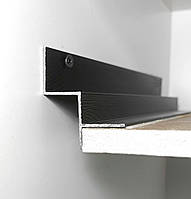 Алюмінієвий профіль тіньового шва 20 мм Чорний