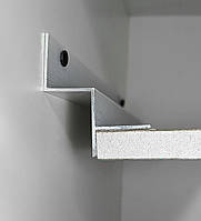 Алюмінієвий профіль тіньового шва 20 мм Білий