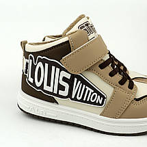 Дитячі демісезонні черевики хайтопи бежеві тм Tom.M розмір 35 - устілка 21,8 см, фото 5