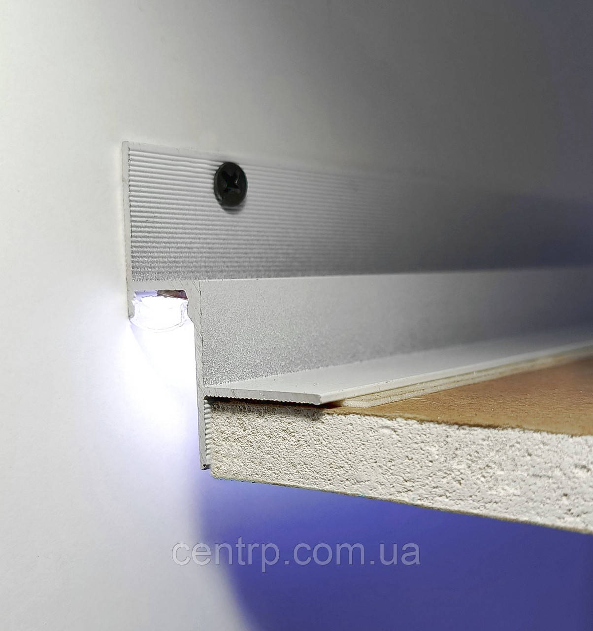 Профіль тіньового шва 15 мм АПТШ 15 LED Білий, фото 1