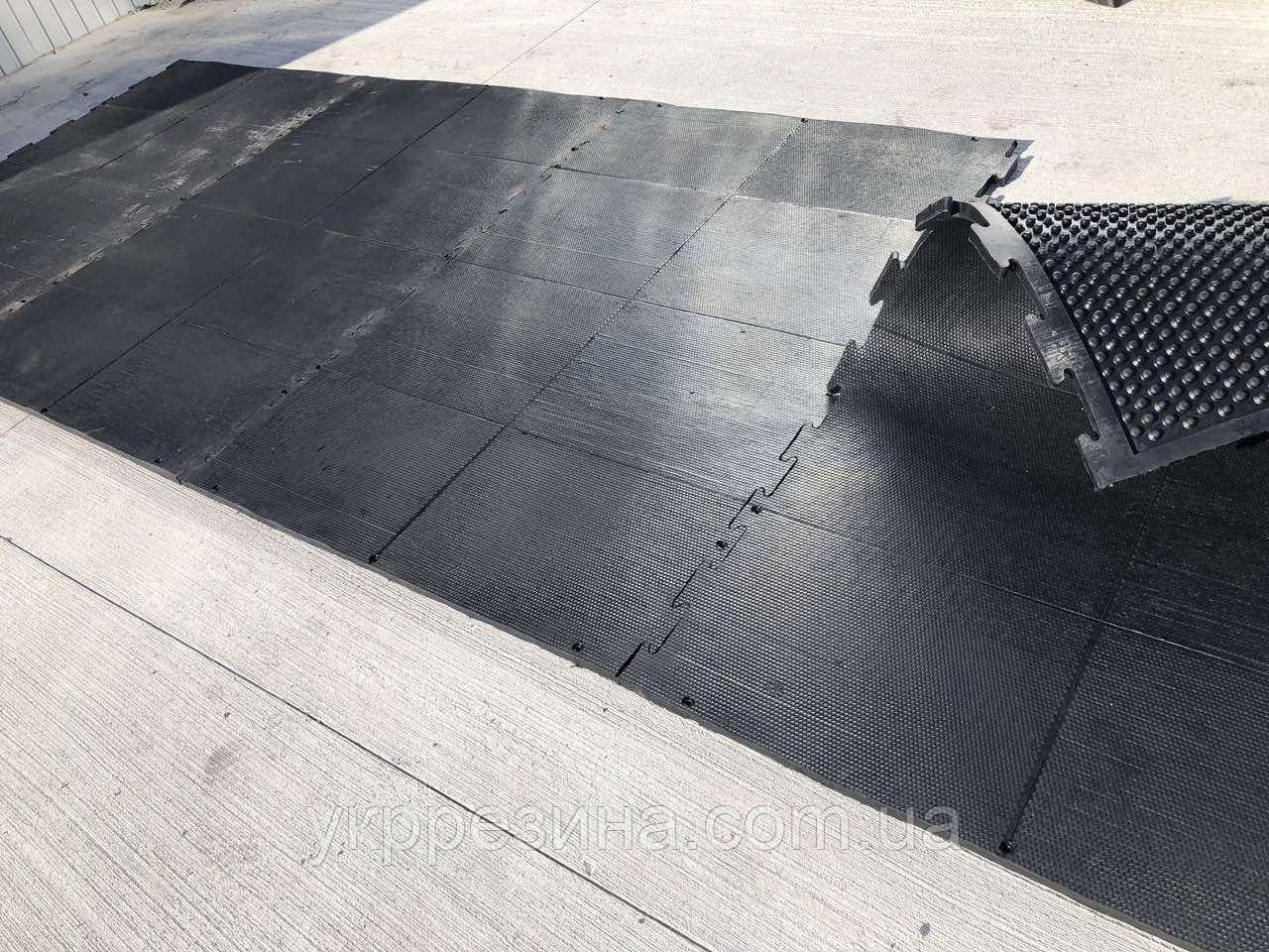 Покриття гумове для корів, свиней, коней 1830х1230х22мм, фото 1