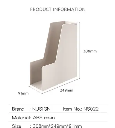 Лоток для документів вертикальний Deli NS022, бiлий, 1 вiдділення, Лоток настільний офісний, фото 2