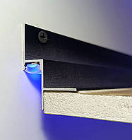 Профіль тіньового шва 15 мм АПТШ 15 LED Чорний