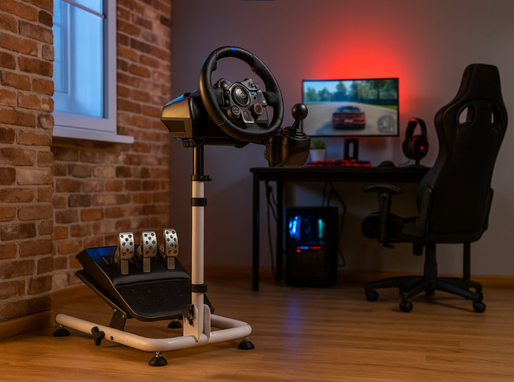 Універсальна стійка для керм Logitech, Fanatec, Thrustmaster, DSD LRS11-BS02, фото 1