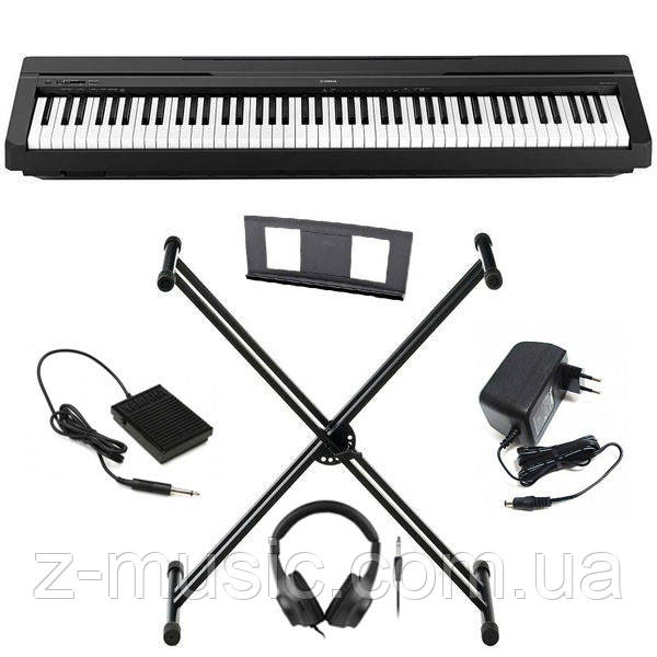 Цифрове піаніно Yamaha P-45 (стійка, педаль, навушники, пюпітр і блок живлення), фото 1