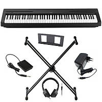 Цифрове піаніно Yamaha P-45 (стійка, навушники, педаль, пюпітр і блок живлення)
