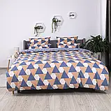 Комплект постільної білизни Ранфорс Delta Євро розмір, нав 70х70 см, фото 4