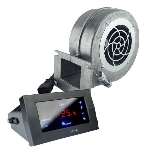 Автоматика для котла Kg Elektronik CS-19 + NWS 100 для твердопаливного котла