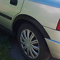 Накладки на арки Opel Astra G (1998-2012) 4 шт, черные шагрень