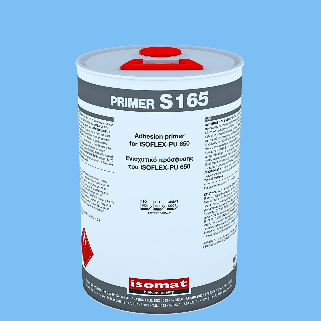 Ґрунтовка праймер підсилювач адгезії для рідкої гідроізоляції даху та покрівлі прозорий PRIMER S 165