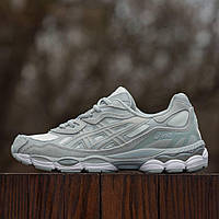 Сірі замшеві чоловічі кросівки Asics Gel-NYC Демісезонні Асікс Гель