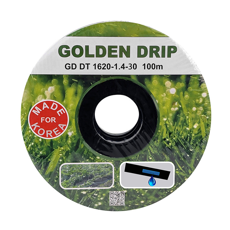 Крапельна стрічка GOLDEN DRIP 30см 100м 8 mil з плоским емітером, фото 1