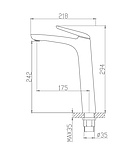 Змішувач для умивальника MONE Deluxe HILARY 1389389B-A Black, фото 4