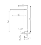 Змішувач для умивальника MONE Deluxe BERYL 1392392B-A Black, фото 5