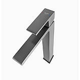 Змішувач для умивальника MONE Deluxe BERYL 1392392GR-A Gun Grey, фото 3
