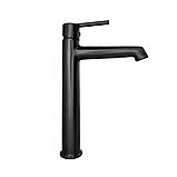 Змішувач для умивальника MONE Deluxe DARLENE 1391391B-A Black, фото 2