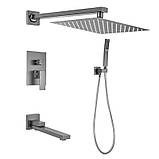 Душова система MONE Deluxe прихованого монтажу BERYL 8313332GR-R 1002 Gun Gray, фото 2