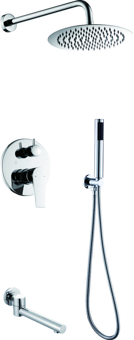 Душова система MONE Deluxe прихованого монтажу VIVIEN 8303382 Chrome, фото 1