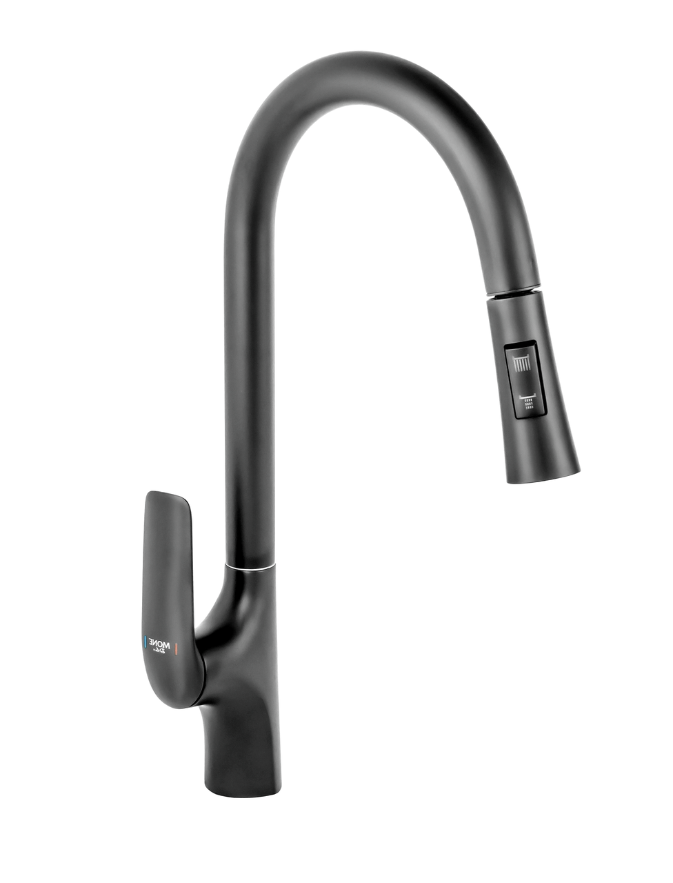 Змішувач для кухні з висувним виливом MONE Deluxe HILARY 7389389B Black, фото 1