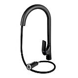 Змішувач для кухні з висувним виливом MONE Deluxe HILARY 7389389B Black, фото 5