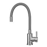 Змішувач кухонний MONRO з нержавіючої сталі ESA 7393 сірий, фото 3