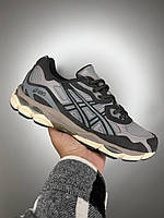 Сірі текстильні чоловічі кросівки Asics Gel-NYC Демісезонні Асікс Гель