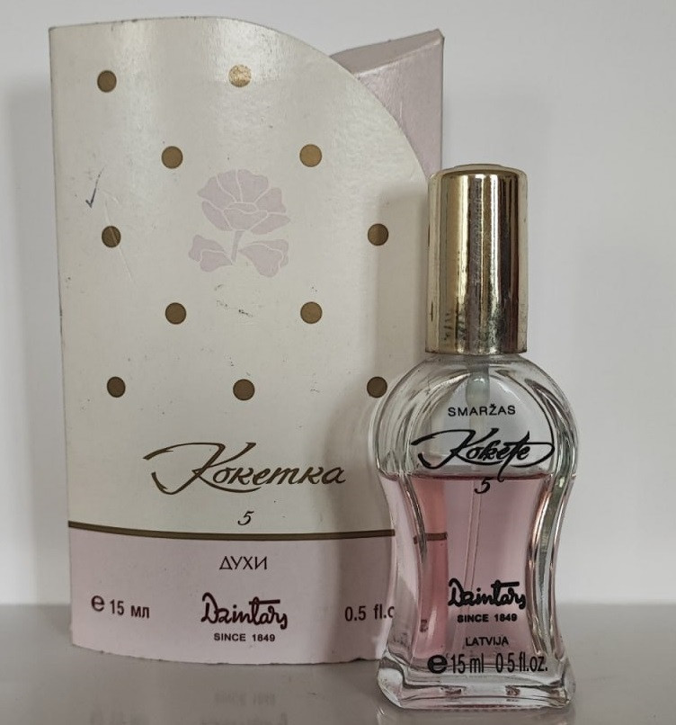 Парфум Dzintars Кокетка5 15мл Вінтаж.(неповний об'єм) (4750027147306), фото 1