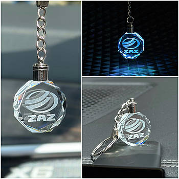 Брелок Crystal з різнокольоровою підсвіткою ZAZ