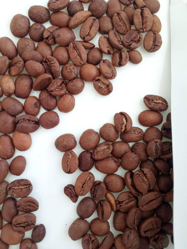 INDIA MONSOONED MALABAR AA кава зернова ІНДІЯ АА 250 г Свіжообсмажена кава Моносорт - фото покупців 2