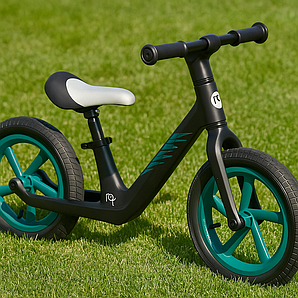 Дитячий велосипед біговел Nukido Light Flee чорний 760420