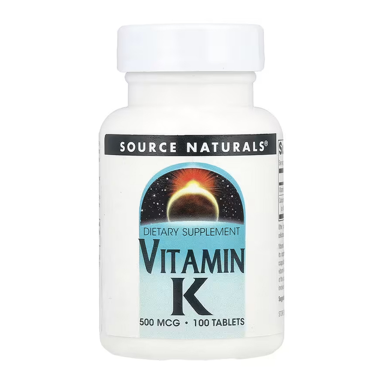 Vitamin K 500 mcg - 100 tabs