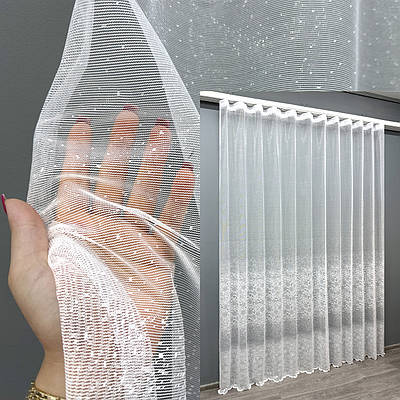 Тюль жакард "Преміум". Колір білий. Код 1782т