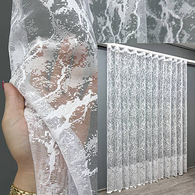 Тюль жакард "Преміум". Колір білий. Код 1783т