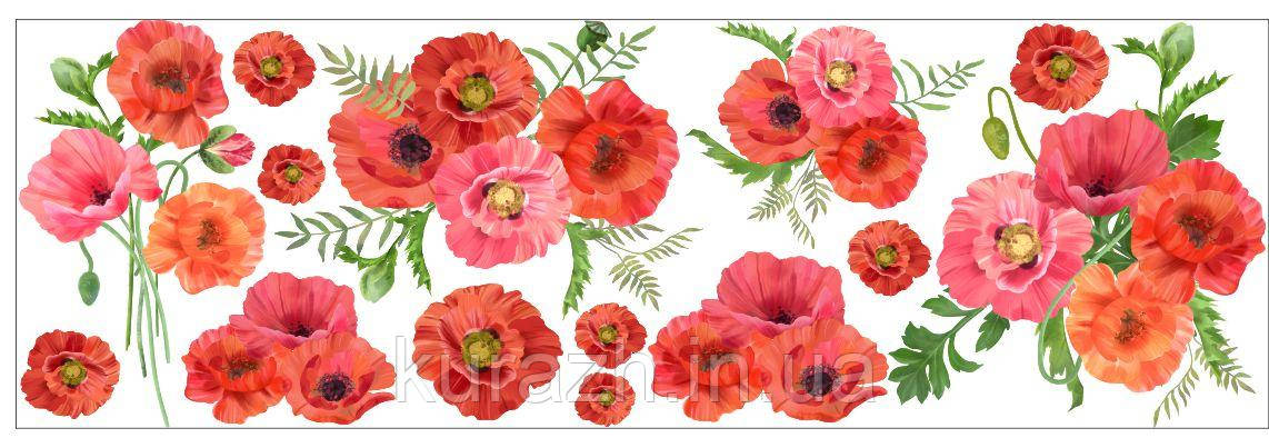 Набір термоналіпок на тканину "Маки", фото 1